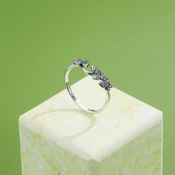 韓版蝴蝶戒指女s925純銀簡約冷淡風高級小眾設計感指環裝飾品尾戒