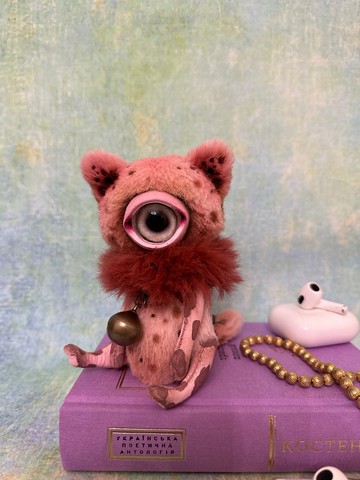 斑點粉色小貓_按訂單生產！