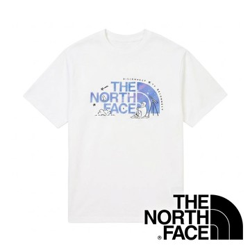 【THE NORTH FACE 美國】女短袖圓領棉T恤『白』NF0A8GW8 戶外 露營 登山 健行 休閒 時尚 旅遊 短袖 上衣