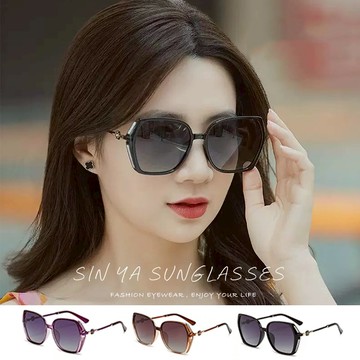 名媛款 時尚璀璨鑲鑽造型 淑女偏光墨鏡 大框顯小臉 防眩光/抗紫外線UV400