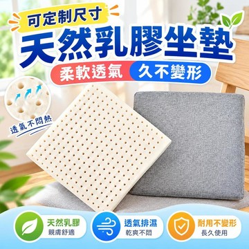 【限時優惠🔥】天然乳膠坐墊 柔軟舒適椅墊 辦公室學生坐墊 長方形凳子墊 汽車座椅墊