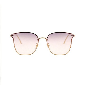 花漾的蘋香樹影│星漾粉戀蘋漸層貓眼金框墨鏡│UV400太陽眼鏡