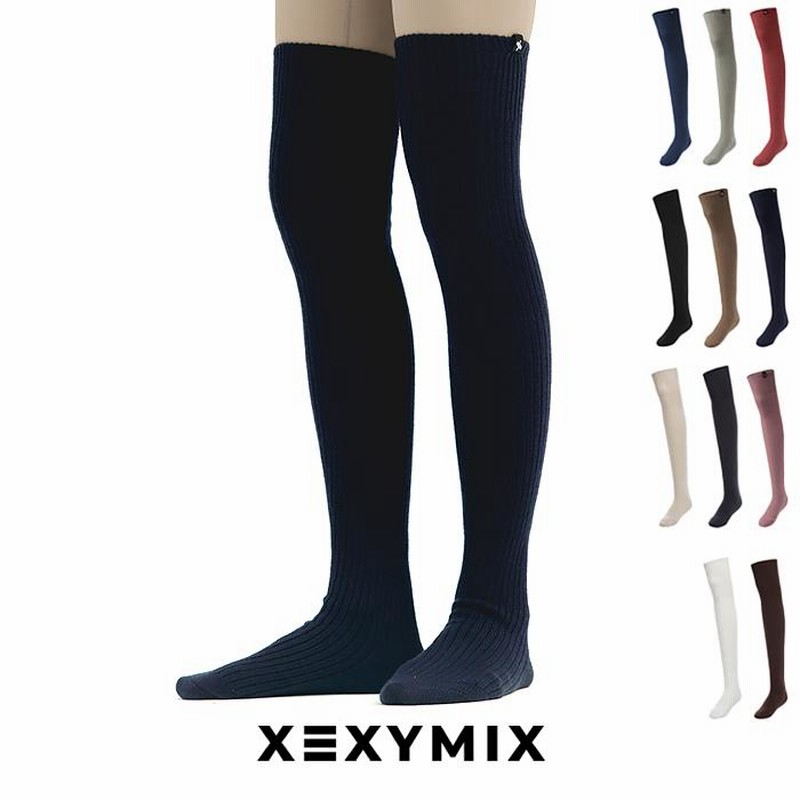 Xexymix ヨガソックス リブ ニーハイ ソックス ゼクシィミックス