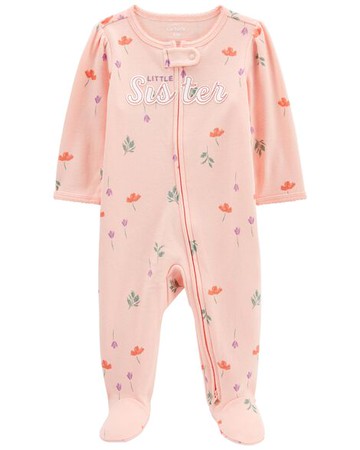Baby Little Sister 2-Way Zip Cotton Sleep & Play