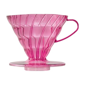 HARIO 好璃奧 V60 02 樹脂濾杯 VD-02-TPP-A 1~4杯 莓果粉  單件  240ml  1個