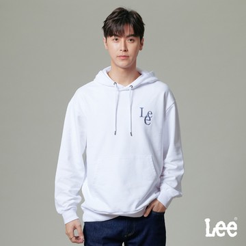 Lee 男女款 設計LOGO長袖連帽厚TEE 四色｜Modern