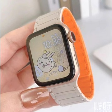 親膚觸感 三株磁吸錶帶 蘋果手表帶 適用於 Apple Watch 11 蘋果 10 9 8 7 6 SE3 手腕錶帶