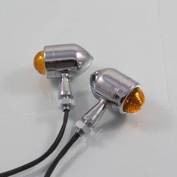 鐵馬沙都競速火神摩托車復古轉向燈適合改裝各種復古車