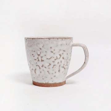 明芽窯 l 縮志野釉馬克杯 H