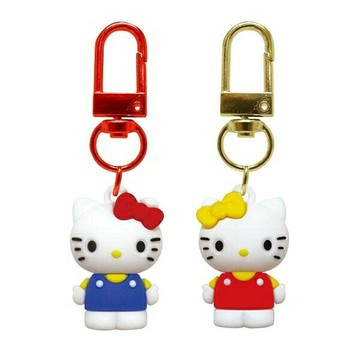 【震撼精品百貨】凱蒂貓_Hello Kitty~日本SANRIO三麗鷗 KITTY PVC雙人物造型吊飾*62390