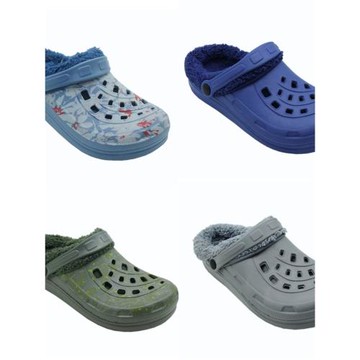 男女式棉拖鞋加絨洞洞鞋秋冬季防滑百搭保暖毛絨棉鞋包頭大碼2025