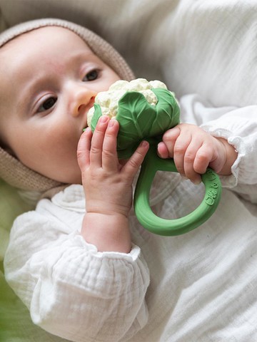 Natural Rubber 4-in-1 Cauliflower Teething Toy