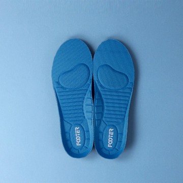 【FOOTER除臭襪】旋壓抗引機能鞋墊(PF02-藍)