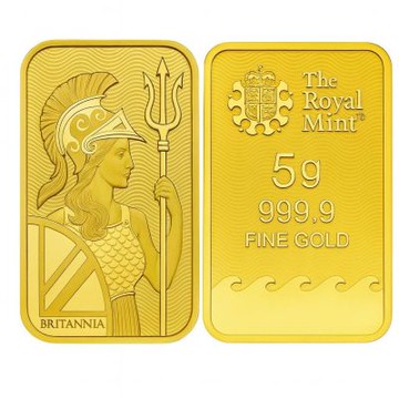 【路森金飾】黃金金條-The Royal Mint 英國皇家鑄幣廠 9999金條 5克 (檢驗卡裝)