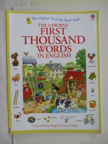 【書寶二手書T1／少年童書_Y8V】First Thousand Words in English_Heather Amery