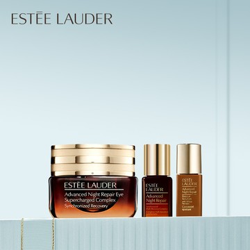【Estee Lauder 雅詩蘭黛】小棕眼霜修護組(眼霜15ml+小棕瓶7ml+安瓶5ml)