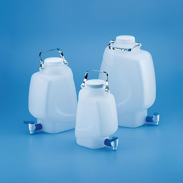 《Tarsons》書型下口瓶 PP Bottle, Aspirator, Carboy, with Stopcock, PP