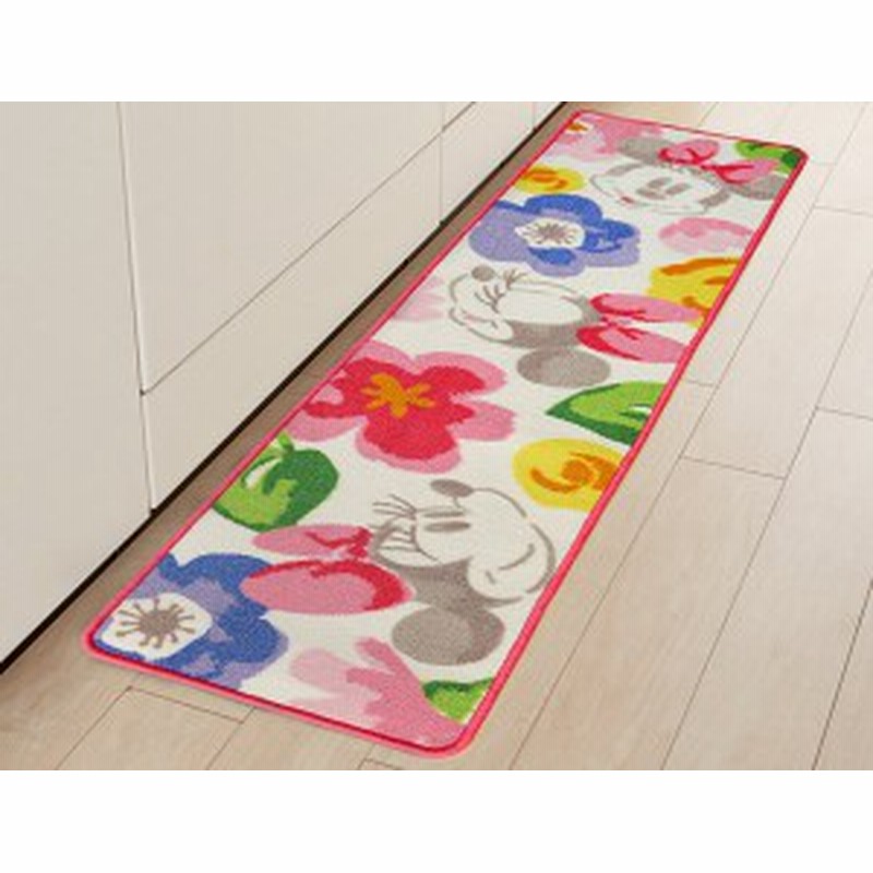 ミニー 花柄 キッチンマット 43 5x180cm リビング ラグ かわいい マット 子供 ディズニー 子供部屋 お花 代引不可 送料無料 通販 Lineポイント最大1 0 Get Lineショッピング