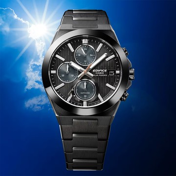 CASIO 卡西歐 EDIFICE 陶瓷圈太陽能計時手錶 EFS-S650DC-1A