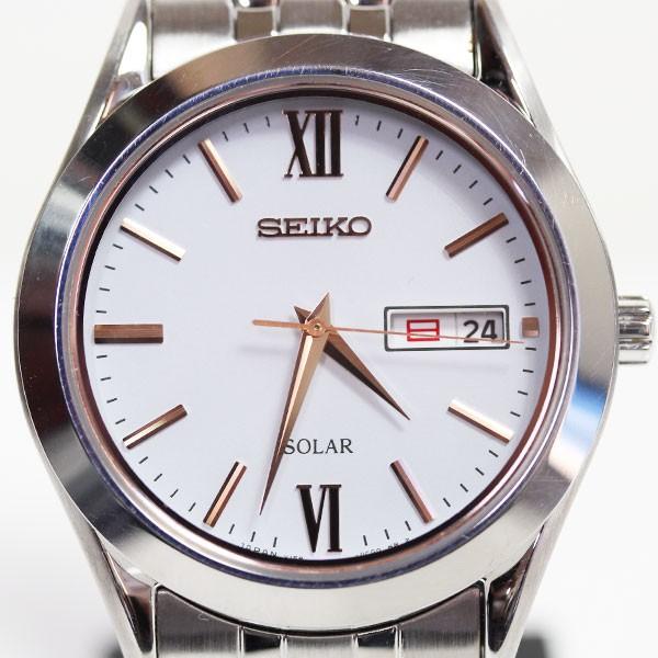 SEIKO セイコー SPIRIT スピリット ソーラー腕時計 メンズ ホワイト文字盤 SBPX095 V158-0BA0 中古 美品 質屋出品  MT1595 | LINEショッピング