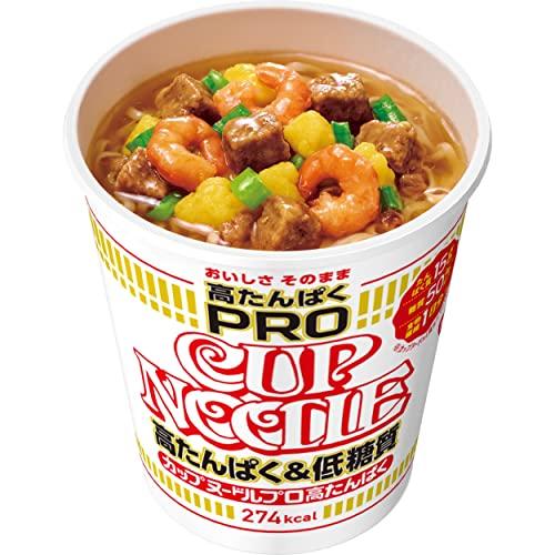 日清食品 カップヌードルPRO 高たんぱく低糖質 [1日分の食物繊維入り] カップ麺 74g×12個