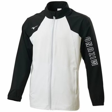 MIZUNO 美津濃 外套 男 運動立領外套 抗紫外線 淺灰黑 32TCD05303