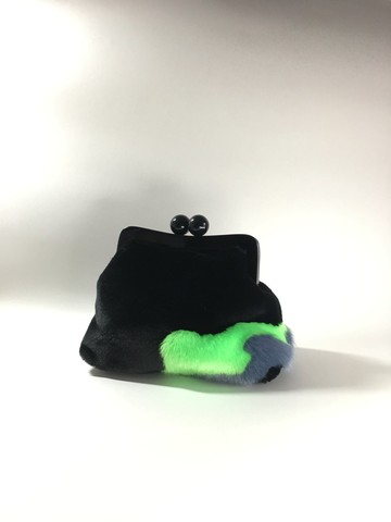 迷霧絨毛口金包 液化湖泊