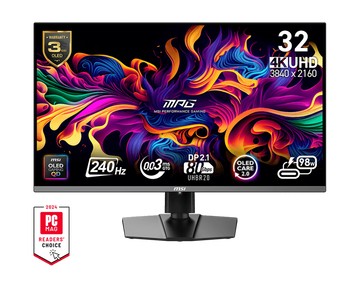 【2026熱銷推薦】MPG 322URX QD-OLED 電競顯示器 (31.5吋OLED/ 量子點/ 240Hz/ 0.03ms/ HDR400)
