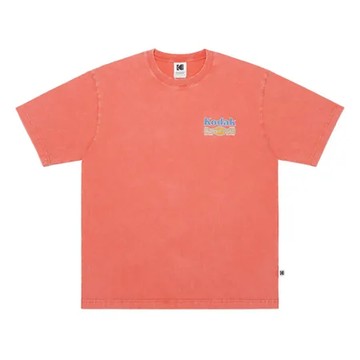 【預購】韓國 KODAK 洗舊風格短袖T恤 紅色RED