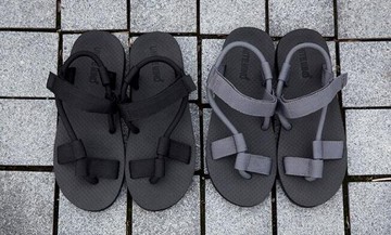 FINDSENSE MD 韓國  時尚休閒 潮 男 黑色 灰色 舒適百搭 羅馬涼鞋 拖鞋 海灘鞋