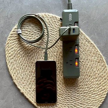 +886｜極Hai GaN氮化鎵 65W PD快充充電器組合-三色任選 (3孔充電器+充電線TypeC)