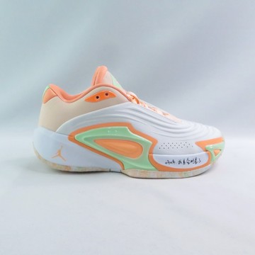 NIKE FQ8185101 Jordan Luka 3 大童休閒鞋 女鞋 白x橙【iSport愛運動】