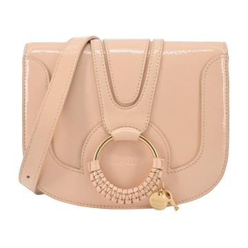 SEE BY CHLOE Hana漆皮馬鞍斜背包(裸色)_廠商直送