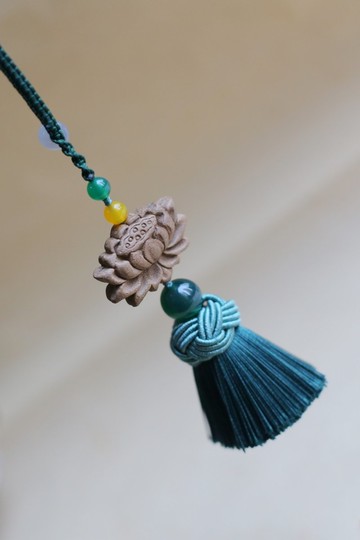 壹染指香品 | 天然合香 蓮花 短流蘇 掛飾 | 一物一圖 贈禮佳品