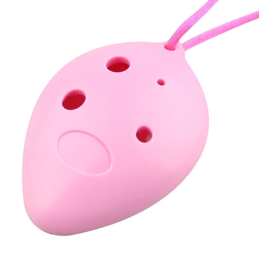 6穴 アルト C調 Ocarina 管吹奏 楽器 ABS 樹脂 プラスチック オカリナ ピンク