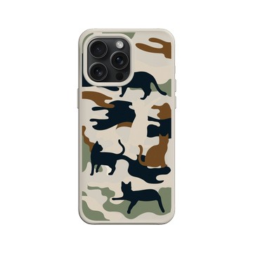 iPhone 15 Pro Max SolidX 貝殼灰 - Camouflage / 迷彩 - 喵迷彩-黑