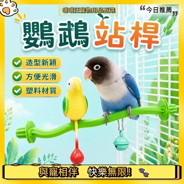 【喵喵汪甄選】🐱鸚鵡站桿 鸚鵡站台 鸚鵡站架 鳥站桿 鳥站棍 鳥類休息站棒 鸚鵡站桿 鸚鵡鳥玩具 啃咬解悶玩具