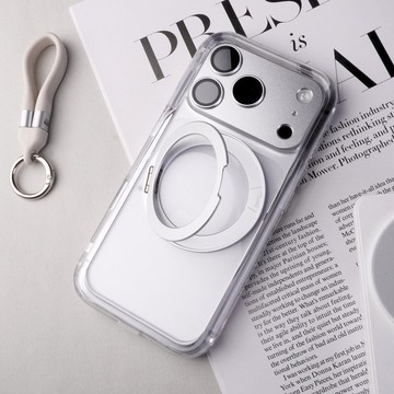 極空戰甲 透明不變黃 雙料防摔保護殼 iPhone 旋轉磁吸支架手機殼