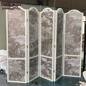優購生活~定制北歐式簡易實木定制屏風隔斷折疊客廳移動臥室背景墻遮擋現代簡約定制 屏風櫃 屏風 隔間 客廳 玄關櫃 隔板 屏風架訂製 可付費上門安裝