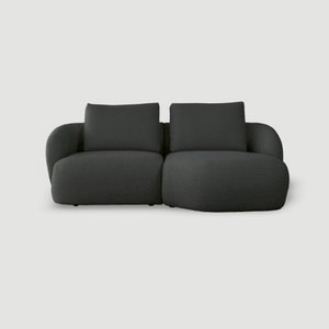 FLEXLUX Torino 布質沙發 右轉角 217cm 灰藍