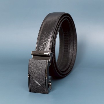 【職感新鮮人の好物應援】時尚品味真皮自動扣商務腰帶-A2