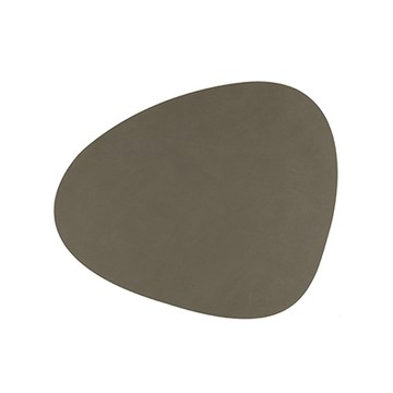 NUPO 皮革餐墊（曲線、軍綠、大）