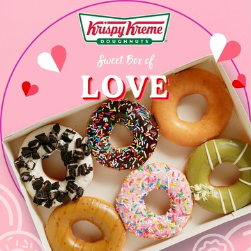七夕愉快，甜蜜共享！【Krispy Kreme】綜合口味甜甜圈 6 入