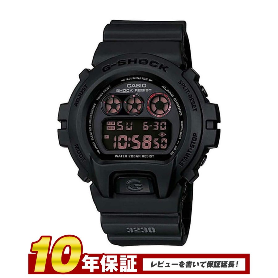 カシオ CASIO 腕時計 メンズ G-SHOCK MAT BLACK RED EYE DW6900MS-1