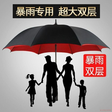 桃園出貨🍂超大號自動雨傘晴雨兩用雙層加固結實耐用學生抗風防暴雨長柄雨傘