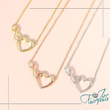 【伊飾童話】牽絆的愛＊韓風典雅鏤空手鍊項鍊組/顏色可選