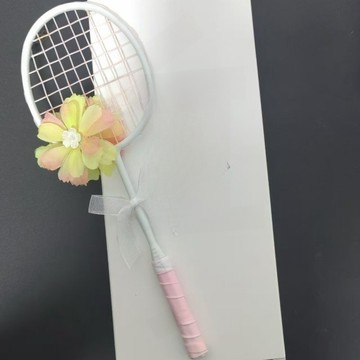 迷你羽毛球拍設計款材質堅硬有質感羽球人的小禮物可做揹包掛件