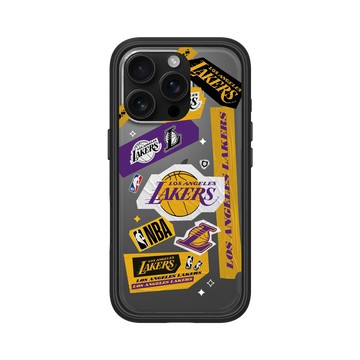 iPhone 16 Pro Mod NX 黑 - NBA - 拼貼系列-洛杉磯湖人 L.A. Lakers - Collage