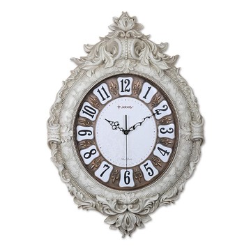 杰伯力歐式時尚壁掛鐘創意靜音簡約客廳臥室裝飾時鐘表單面石英鐘