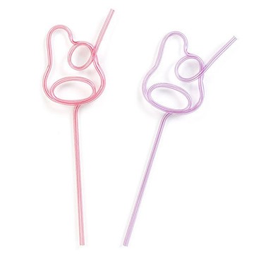 【震撼精品百貨】My Melody 美樂蒂~My Melody 美樂蒂-臉輪廓造型彩色吸管2入組